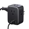 imageUGREEN Multi Plug Outlet Extender with Surge Protection Compact 4Sided 8Port Design GaN Power Strip with 20W PD Charging for iPhone iPad Series College DormOfficeHomeTravel Essentials 2025