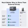 imageUGREEN NASync DXP2800 2Bay Desktop NAS Intel N100 Quadcore CPU 8GB DDR5 RAM 25GbE 2X M2 NVMe Slots 4K HDMI Network Attached Storage DisklessDXP4800 4Bay