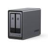 imageUGREEN NASync DXP2800 2Bay Desktop NASNetwork Attached Storage Diskless Bundle with HDMI Cable Right Angle 4K 90 Degree HDMI Cord 33FT