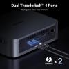 imageUGREEN NASync DXP480T Plus 4 Bay AllFlash SSD NAS Diskless Bundle with Cat 8 Ethernet Cable 6FT High Speed Braided 40Gbps 2000Mhz Network Cord