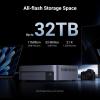 imageUGREEN NASync DXP480T Plus 4 Bay AllFlash SSD NAS Diskless Bundle with Cat 8 Ethernet Cable 6FT High Speed Braided 40Gbps 2000Mhz Network Cord