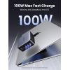 imageUGREEN Nexode 100W GaN USB C Laptop Charger 5Port Fast Charging Power Adapter Compatible with MacBook ProAir iPhone 171615 Series Galaxy S25S24 Pixel 109 iPad Air Steam Deck