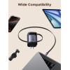 imageUGREEN Nexode 100W GaN USB C Retractable Charger with Builtin Cable 3Port Fast Charging Wall Adapter for Laptop MacBook ProAir iPhone 1716 Galaxy S25 Pixel iPad MatePad DJI Drone