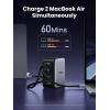 imageUGREEN Nexode 100W GaN USB C Wall Charger 4Port TypeC Fast Charger Compatible with MacBook ProAir Dell XPS iPhone 171615 Series Galaxy S25S24 Pixel 109 iPad Air Steam Deck