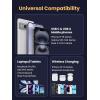 imageUGREEN Nexode 100W USB C Charging Station 4Port GaN Desktop Charger with 15W Qi2 MagSafe Wireless Charging Stand for iPhone 171615141312 AirPods Pro MacBook Pro Galaxy S25S24 Pixel 109