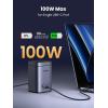 imageUGREEN Nexode 100W USB C Charging Station 4Port GaN Desktop Charger with 15W Qi2 MagSafe Wireless Charging Stand for iPhone 171615141312 AirPods Pro MacBook Pro Galaxy S25S24 Pixel 109