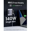 imageUGREEN Nexode 140W GaN USB C Laptop Charger 3Port PD 31 PPS Foldable Fast Wall Charger with 240W Cable for MacBook Pro 16quot iPhone 171615 Pixel 109 Galaxy S25S24 Chromebook