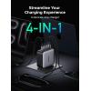 imageUGREEN Nexode 200W GaN USB C Wall Charger 4Port Foldable Compact Fast TypeC Power Adapter Compatible with MacBook ProAir Dell XPS HP 14 iPad iPhone 171615 Series Galaxy S25S24 Pixel 109