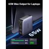 imageUGREEN Nexode 65W GaN USB C Charging Station 4Port Desktop Charger with 2 USBC and 2 USBA for iPhone 171615 Galaxy S25S24 Ultra Pixel 109 iPad Pro MacBook ProAir Steam Deck