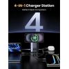 imageUGREEN Nexode 65W GaN USB C Charging Station Stand Foldable 3Port Desktop Charger with 15W Qi2 MagSafe Wireless Charging Stand for iPhone 171615141312 Galaxy S25S24 Pixel 109 iPad Air