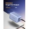 imageUGREEN Nexode 65W GaN USB C Wall Charger 3Port Compact Foldable Fast Charger Power Adapter for iPhone 171615 Series Galaxy S25S24 Pixel 109 MacBook ProAir Dell XPS iPad Pro BlackGlacier Blue