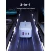 imageUGREEN Nexode 65W GaN USB C Wall Charger 3Port Compact Foldable Fast Charger Power Adapter for iPhone 171615 Series Galaxy S25S24 Pixel 109 MacBook ProAir Dell XPS iPad Pro BlackGlacier Blue