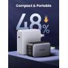imageUGREEN Nexode 65W GaN USB C Wall Charger 3Port Compact Foldable Fast Charger Power Adapter for iPhone 171615 Series Galaxy S25S24 Pixel 109 MacBook ProAir Dell XPS iPad Pro BlackBlack
