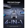 imageUGREEN Nexode 65W GaN USB C Wall Charger 4Port Fast TypeC Charger Compatible with MacBook ProAir iPhone 171615 Series Galaxy S25S24 Pixel 109 iPad Pro Steam Deck