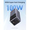 imageUGREEN Nexode Power Bank 12000mAh 100W PD PPS Fast Charging Portable Charger Battery Pack with 1USBC 1USBA and Smart Display for MacBook AiripadiPhone 16Galaxy S24Steam DeckGoogle etc