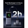 imageUGREEN Nexode Power Bank 20000mAh 130W Portable Charger 72Wh PD Fast Charging 3Port USB C Battery Pack with TFT Smart Display for MacBookiPadiPhone 1716Samsung S24 and MoreClassic