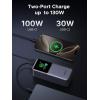 imageUGREEN Nexode Power Bank 20000mAh 130W Portable Charger 72Wh PD Fast Charging 3Port USB C Battery Pack with TFT Smart Display for MacBookiPadiPhone 1716Samsung S24 and MoreClassic
