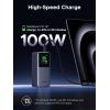 imageUGREEN Nexode Power Bank 20000mAh 130W Portable Charger 72Wh PD Fast Charging 3Port USB C Battery Pack with TFT Smart Display for MacBookiPadiPhone 1716Samsung S24 and MoreClassic
