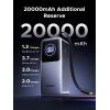 imageUGREEN Nexode Power Bank 20000mAh 130W with Builtin USB C Cable Laptop Travel Portable Charger 80W Input Fast Charging for MacBook ProAiriPhone 1716iPad ProGalaxy S25 UltraDellHP and More