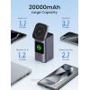 imageUGREEN Nexode Power Bank 20000mAh 145W PD 30 Portable Charger 72Wh Qi2 Certified 15W Wireless Fast Charging Magsafe Battery Pack 2C1A with TFT Display for iPhone 1716 SeriesMacBookiPad and More