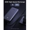 imageUGREEN Nexode Power Bank 20000mAh 45W with Builtin Cable Fast Charging Portable Charger for iPhone 17 ProSamsung S25 UltraiPad Pro 3Port External Battery Pack with Digital Display Travel Ready