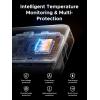 imageUGREEN Nexode Power Bank 20000mAh 45W with Builtin Cable Fast Charging Portable Charger for iPhone 17 ProSamsung S25 UltraiPad Pro 3Port External Battery Pack with Digital Display Travel Ready