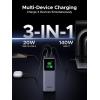 imageUGREEN Nexode Power Bank 25000mAh 200W Laptop Portable Charger PD 31 Fast Charging 90Wh 3Port Battery Pack with TFT Smart Display for MacBook ProAiripadiPhone 1716Samsung S24DellHP and More