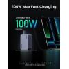 imageUGREEN Nexode Pro 100W GaN USB C Wall Charger 3Port Compact Fast PPS Charger for MacBook ProAir Pixelbook iPad iPhone 171615 Series Galaxy S25S24 Pixel 109 Steam Deck