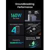 imageUGREEN Nexode Pro 160W GaN USB C Laptop Charger 4Port PD 31 PPS Fast Charger for MacBook Pro Pixelbook Dell XPS iPad Pro iPhone 171615 Series Galaxy S25S24 Pixel 109 Steam Deck