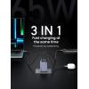imageUGREEN Nexode Pro 65W GaN USB C Wall Charger 3Port Mini Compact Foldable PPS Fast Charger for MacBook ProAir Pixelbook Dell XPS iPhone 171615 Series Galaxy S25S24 Ultra Pixel 109
