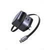 imageUGREEN Nexode Retractable 45W GaN Charger for iPhone 17 3Port USB C Fast Charger with 226ft Cable for iPhone 1716151413 Series Samsung Galaxy S2524 Ultra Pixel iPad Space Grey