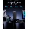 imageUGREEN Power Bank 20000mAh 225W Portable Charger USB C InputampampOutput PD 30 Fast Charging Battery Pack with Digital Display for iPhone 16151413 Galaxy S24S23 Pixel 8 ipad LG etc Black