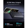 imageUGREEN Power Bank 20000mAh 225W Portable Charger USB C InputampampOutput PD 30 Fast Charging Battery Pack with Digital Display for iPhone 16151413 Galaxy S24S23 Pixel 8 ipad LG etc Black