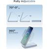 imageUGREEN Qi2 25W Magflow Foldable 2in1 Wireless Charger Magsafe Fast Charging Pad for iPhone 171615141312 AirPods Compact Travel Stand with USB C Cable