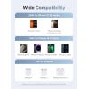 imageUGREEN Qi2 25W Magflow Wireless Charger Magsafe Charging Station 2in1 for iPhone 171615141312 Pro Max Fast Foldable Stand with USBC Port Compatible with AirPods Dual Device Charging