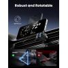 imageUGREEN Qi2 Wireless Car Charger 15W Fast Charging Strong Magnetic Car Phone Holder with LED Light for iPhone 171615141312 Series Car Accessories