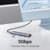 imageUGREEN Revodok 105 USB C Hub 5 in 1 Multiport Adapter 4K HDMI 100W Power Delivery 3 USBA Data Ports USB C Dongle for MacBook ProAir iPad Pro iMac iPhone 16 ProPro Max XPS Thinkpad