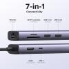 imageUGREEN Revodok 7 in 1 USB C Hub Gigabit Ethernet Adapter 4K60Hz HDMI 100W PD Charging USB A Data Ports SDTF Card Reader Compatible with Mac M1 M2 M3 iPad iPhone 15 ProPro Max Steam Deck