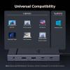 imageUGREEN Revodok Pro 12 in 1 Triple 4K Docking Station with 2 HDMI DP 2x10G USB C 2USBA20 100W PD SDTF 1000Mbps Ethernet 35MM Audio USBC Hub Multiple Adapter for MacBook DELL HP and More