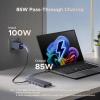 imageUGREEN Revodok Pro 12 in 1 Triple 4K Docking Station with 2 HDMI DP 2x10G USB C 2USBA20 100W PD SDTF 1000Mbps Ethernet 35MM Audio USBC Hub Multiple Adapter for MacBook DELL HP and More