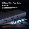 imageUGREEN Revodok Pro 7 in 1 Docking Station Dual Monitor USB C Hub Dual 4K60Hz HDMI Display 10Gbps USBAC Data Ports 100W PD Aluminum Laptop Docking Station for HP Thinkpad Dell and More