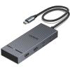 imageUGREEN Revodok Pro 7 in 1 Docking Station Dual Monitor USB C Hub Dual 4K60Hz HDMI Display 10Gbps USBAC Data Ports 100W PD Aluminum Laptop Docking Station for HP Thinkpad Dell and More