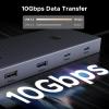 imageUGREEN Revodok Pro 9 in 1 USB C Hub Gigabit Ethernet Adapter 4K60Hz HDMI 100W PD Charging USB A Data Ports SDTF Card Reader Compatible with Mac M1 M2 M3M4 Steam Deck