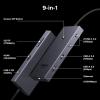 imageUGREEN Revodok Pro 9 in 1 USB C Hub Gigabit Ethernet Adapter 4K60Hz HDMI 100W PD Charging USB A Data Ports SDTF Card Reader Compatible with Mac M1 M2 M3M4 Steam Deck