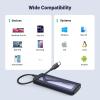 imageUGREEN SSD Enclosure ToolFree USB C External 10Gbps M2 NVMe to USB AdapterReader Supports M and BampampM Keys and Size 22302242 22602280 SSDs