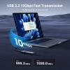 imageUGREEN SSD Enclosure ToolFree USB C External 10Gbps M2 NVMe to USB AdapterReader Supports M and BampampM Keys and Size 22302242 22602280 SSDs