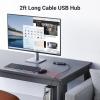 imageUGREEN USB 30 Hub 4 Ports USB A Splitter UltraSlim USB Expander for Mouse Keyboard Flash Drive U Disk Printer Compatible with Laptop Desktop PC Xbox PS5 and More2 feet