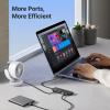 imageUGREEN USB 30 Hub 4 Ports USB A Splitter UltraSlim USB Expander for Mouse Keyboard Flash Drive U Disk Printer Compatible with Laptop Desktop PC Xbox PS5 and More05 feet