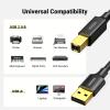 imageUGREEN USB A to USB B Printer Cable 5ft  HighSpeed for HP Canon Brother Samsung Dell Epson Lexmark Xerox and More15FT