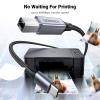 imageUGREEN USB B to USB C Printer Cable 3 FT Nylon USB B to USBC Cable for MacBook ProAir MIDI Cable Compatible with MIDI KeyboardDJ ControllerDACYamaha Casio Digital Piano for iPadSilver
